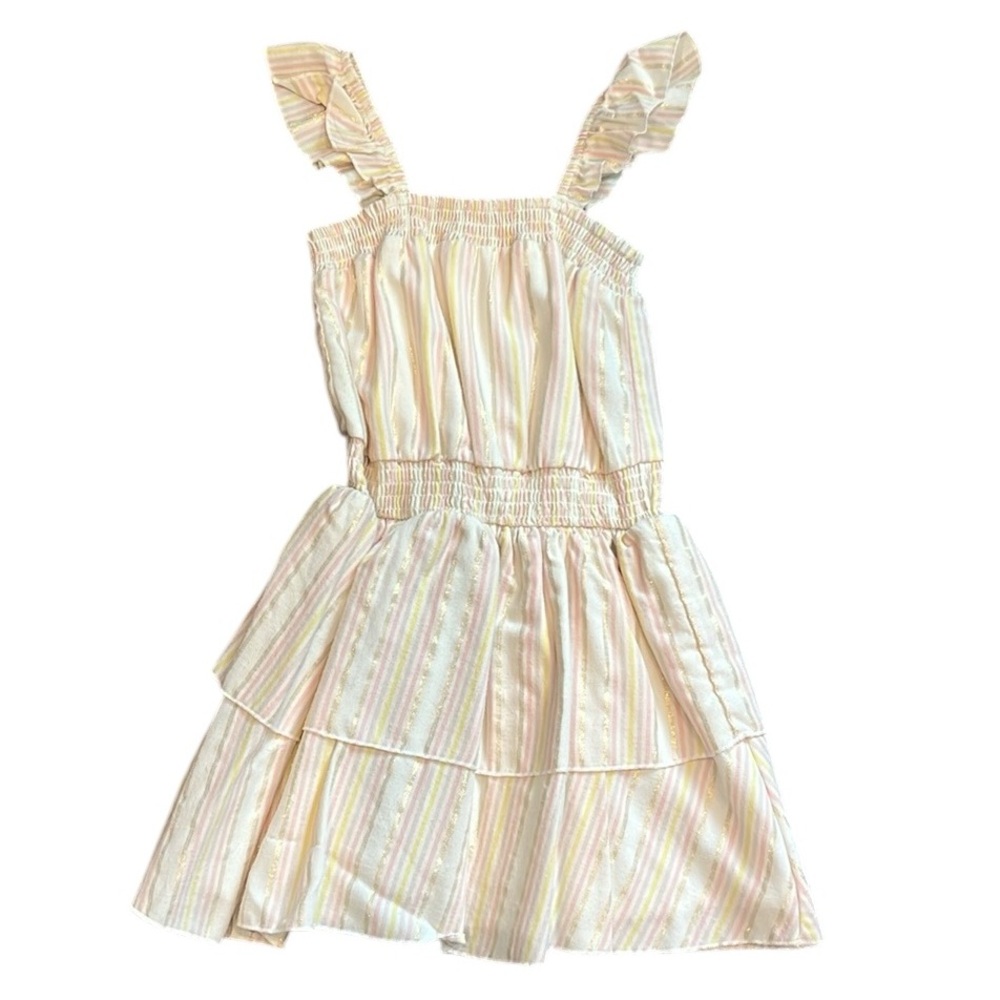 btween | EUC Striped Tiered Dress for Girls